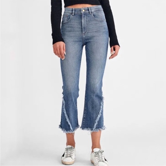 DL1961 Denim - DL1961 Wallace High Rise Crop Flare Jeans Briggs